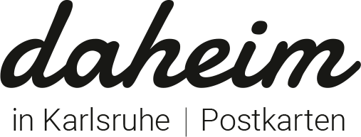 Logo daheim in Karlsruhe Postkarten