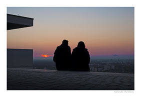 postkarte aussichtsplattform turmberg