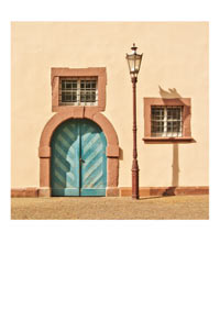 postkarte rathaus durlach