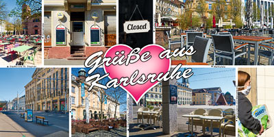 postkarte coronakarte karlsruhe