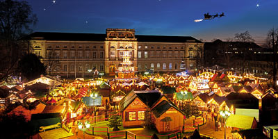 postkarte christkindlesmarkt friedrichsplatz