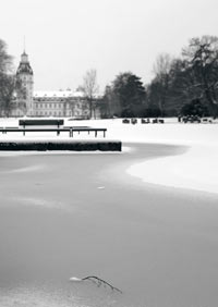 postkarte schlosspark see