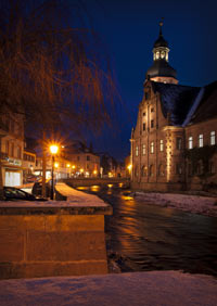 postkarte weihnachskarte ettlingen alb