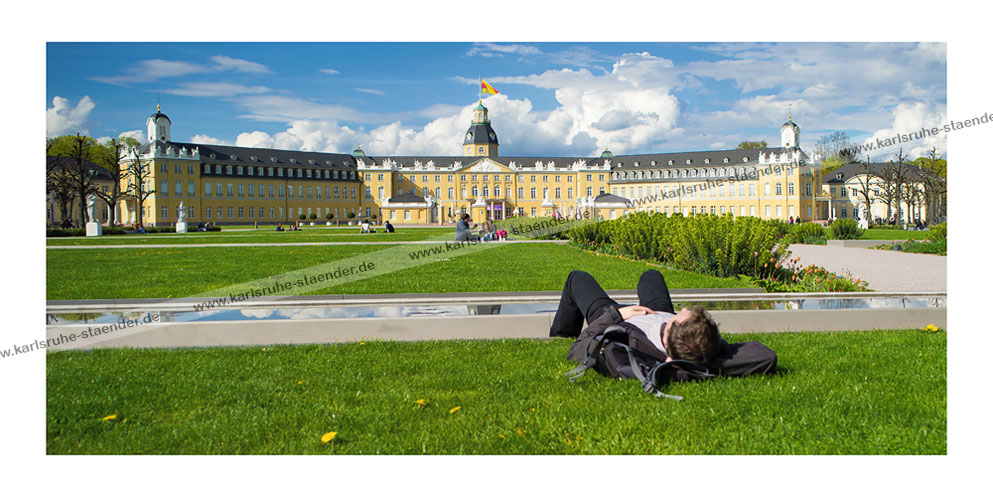 Postkarte Karlsruhe - Schloss Postkarte Karlsruhe - Schloss