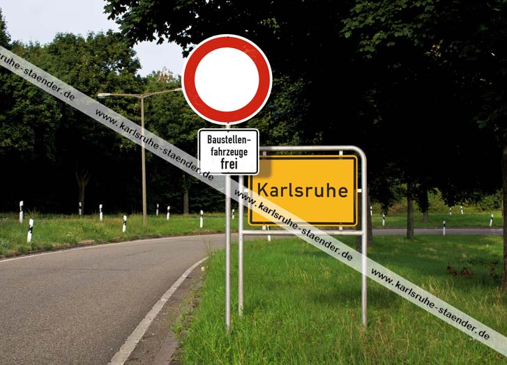 Postkarte Karlsruhe im Bau Postkarte Karlsruhe im Bau