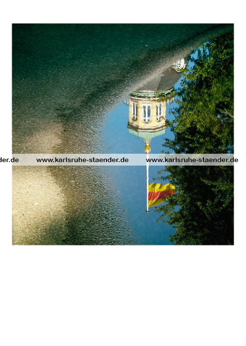 Postkarte art - Karlsruhe - Schlossturm