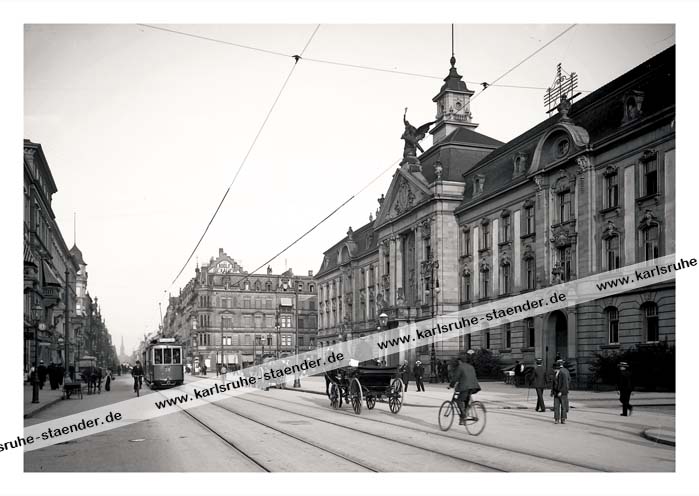 Postkarte Karlsruhe Europaplatz 1920
