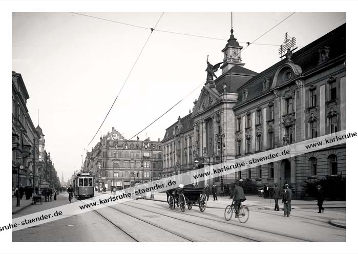 Postkarte Karlsruhe Europaplatz 1920 Postkarte Karlsruhe Europaplatz 1920
