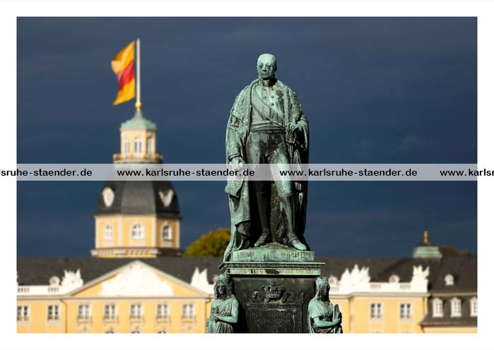 Postkarte Großherzog-Karl-Friedrich-Denkmal