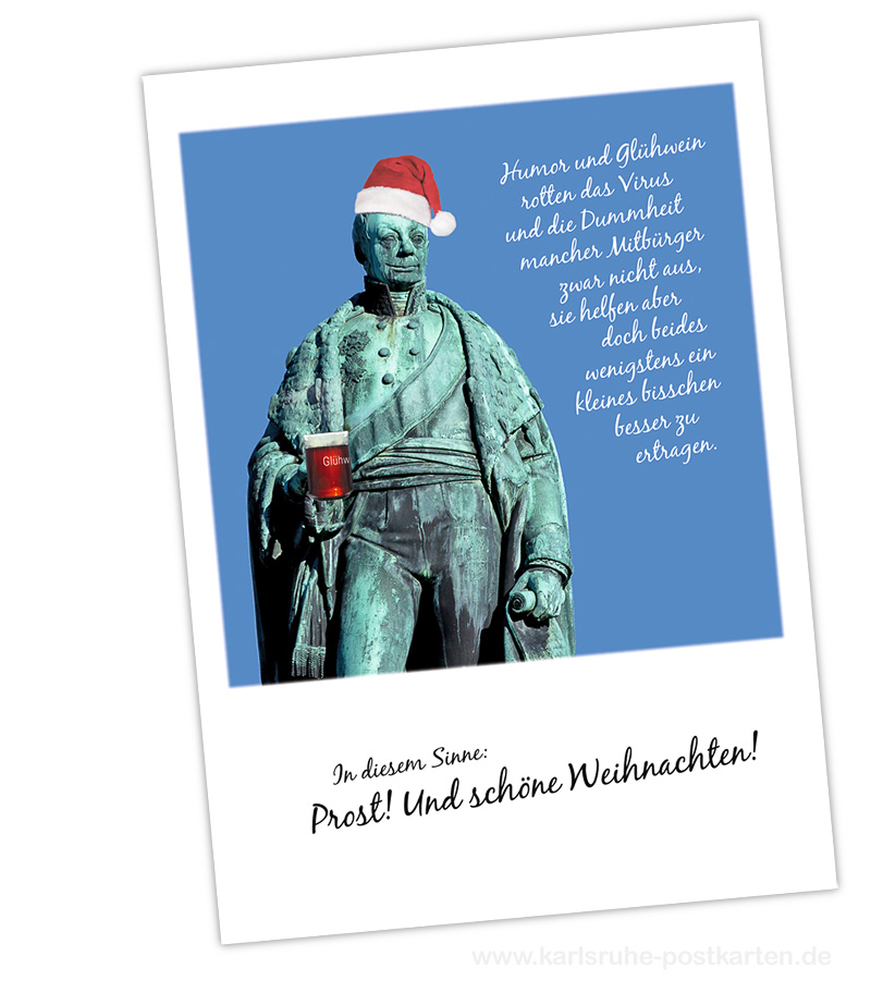 Postkarte Corona Weihnachten 2021 Postkarte Corona Weihnachten 2021